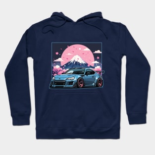 Subaru BRZ Car Art - Widebody Modified JDM Car Hoodie